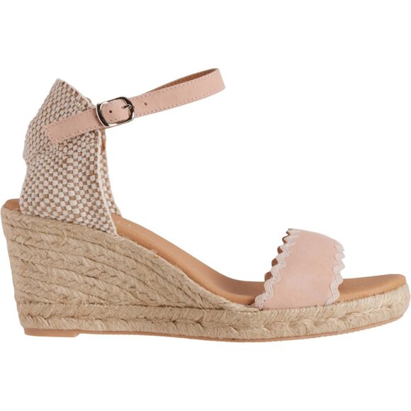 NEW PASEART ESPADRILLES Made in Spain Wedge Open-Toe Sandals - Suede 362sn - Picture 3 of 5